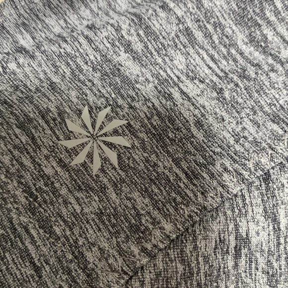 Athleta Pacifica Grey Zip Front Long Sleeve Top Size Large - Picture 11 of 14